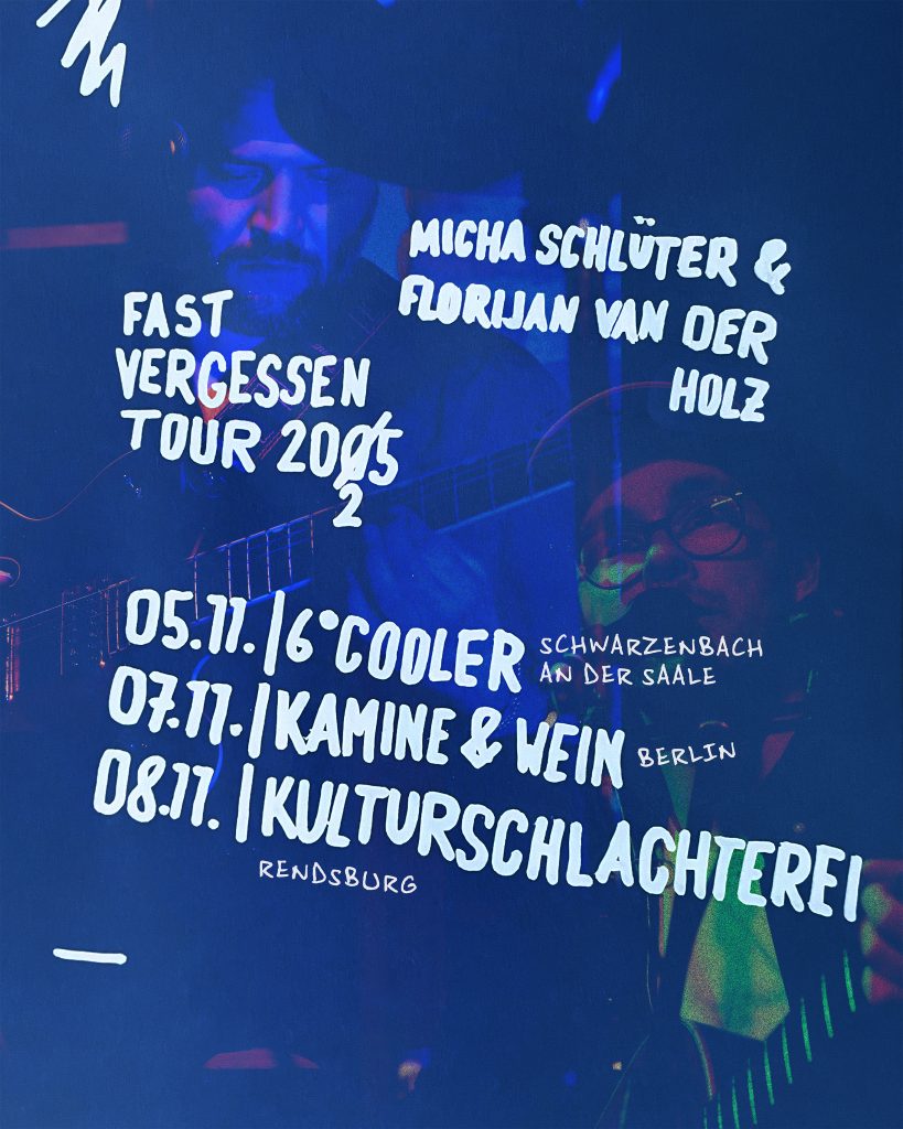 Tourplakat zur Fast vergessen Tour 2025