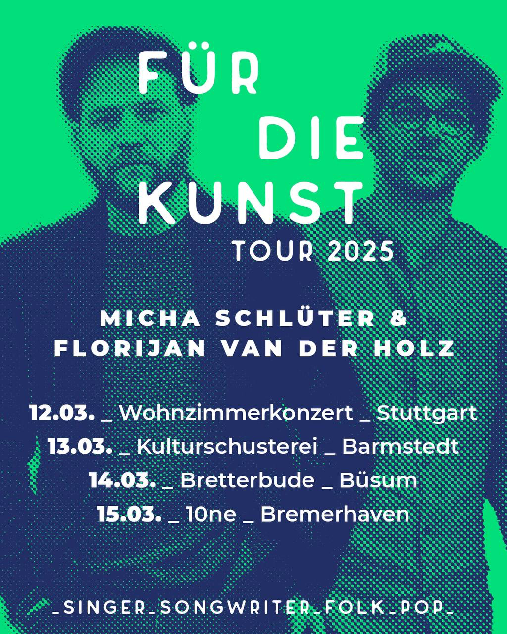 Tourplakat zur Für die Kunsttour 2025
